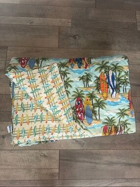 Dean Miller Reversible Surf Hawaiian Beach Bedding Comforter